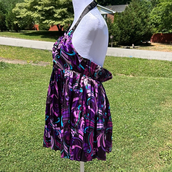 Medium Guess Purple Halter Mini Dress - Picture 2 of 10